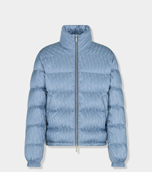 Dior Oblique Puffer Jacket Blue