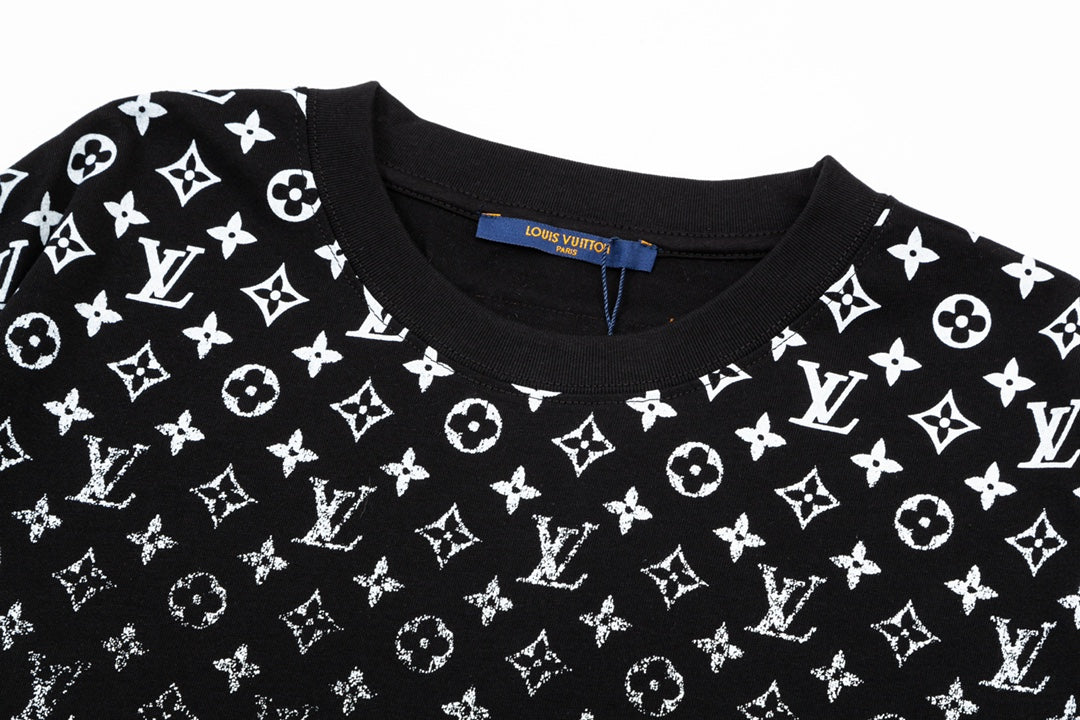 LOUIS VUITTON Monogram Black T-Shirt