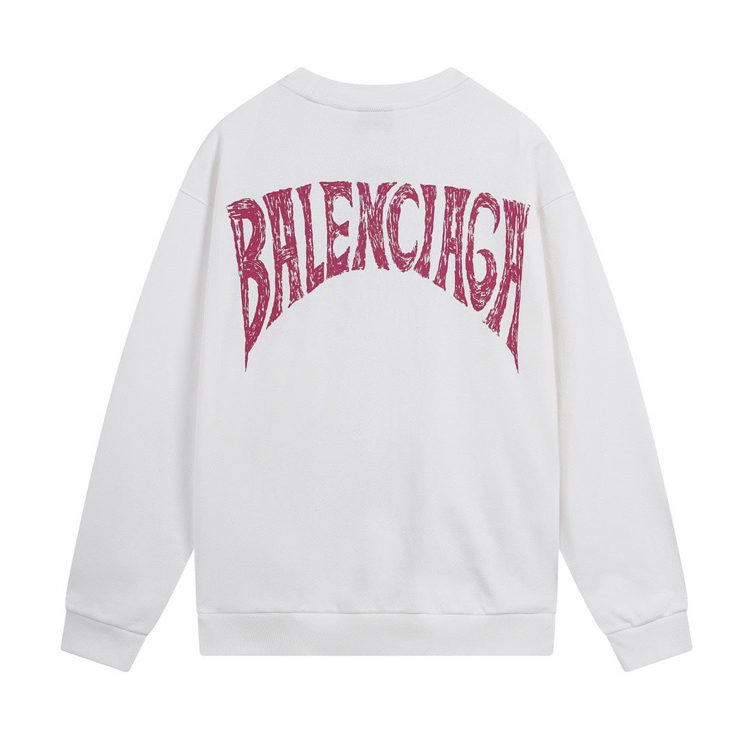 Balenciaga Paris Sweatshirt-White