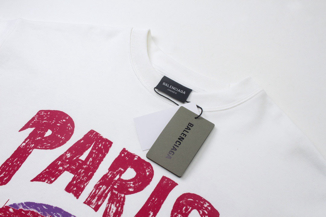 Balenciaga Paris Sweatshirt-White