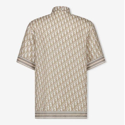 Dior Oblique Short-Sleeved Shirt-Beige