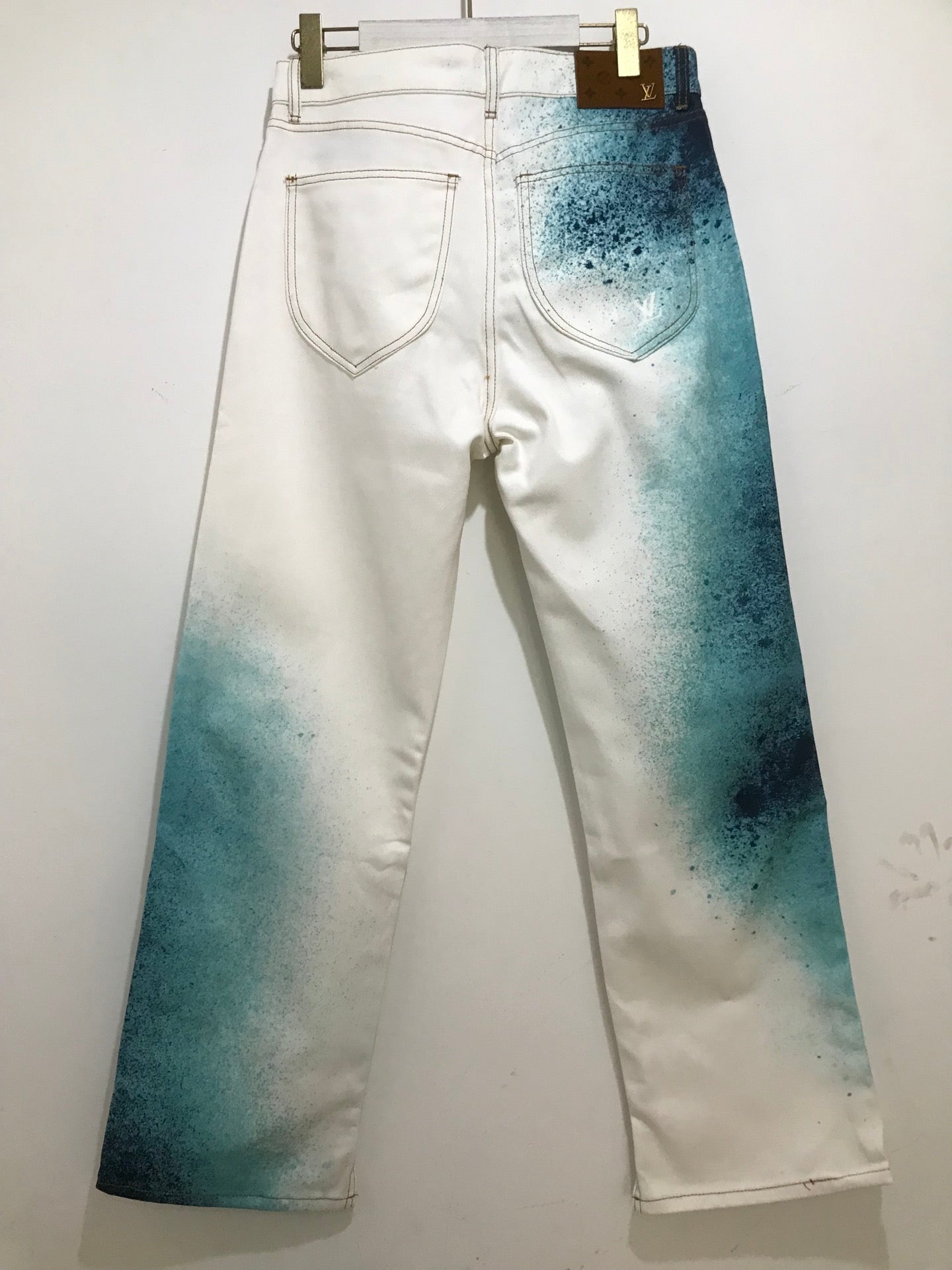 LOUIS VUITTON DENIM JEANS  BLUE-WHITE