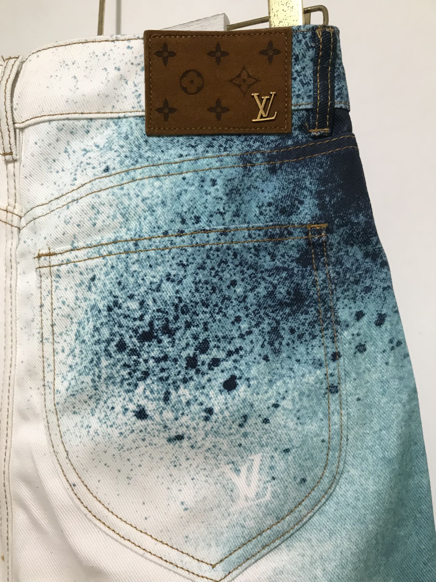 LOUIS VUITTON DENIM JEANS  BLUE-WHITE